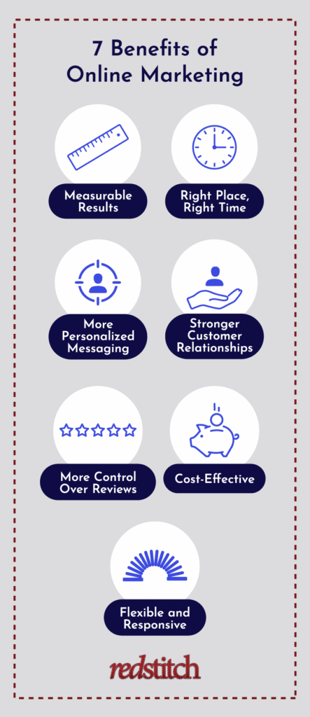 7 Benefits of online marketing
