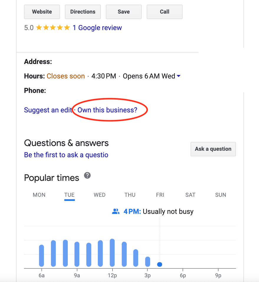 Claiming and Verifying Your Google My Business Listing